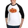 thumbnail image 1 of CafePress - BBQ King Baseball Jersey - Cotton Baseball Jersey, 3/4 Raglan Sleeve Shirt, 1 of 4