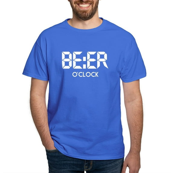CafePress - BE:ER O'clock T Shirt - Men's Classic Graphic Cotton T-Shirt