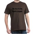 thumbnail image 1 of CafePress - BE NICE TO ME MY WIFE IS PREGNANT Dark T Shirt - Men's Classic Graphic Cotton T-Shirt, 1 of 4