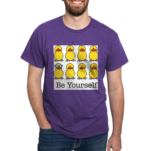 CafePress - BE YOURSELF T Shirt - Men's Classic Graphic Cotton T-Shirt