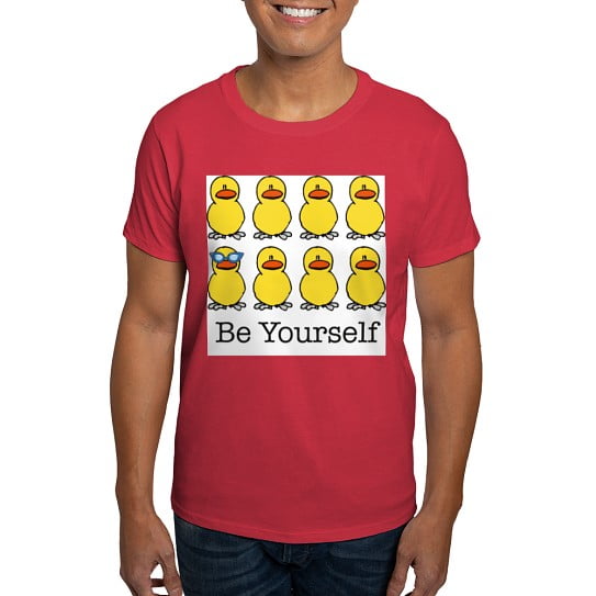 CafePress - BE YOURSELF T Shirt - Men's Classic Cotton T-Shirts