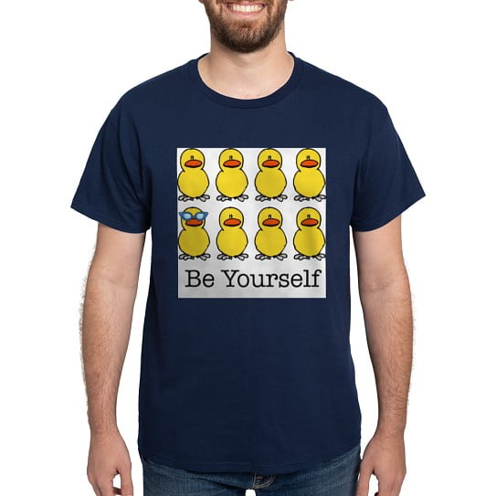CafePress - BE YOURSELF T Shirt - Men's Classic Cotton T-Shirts