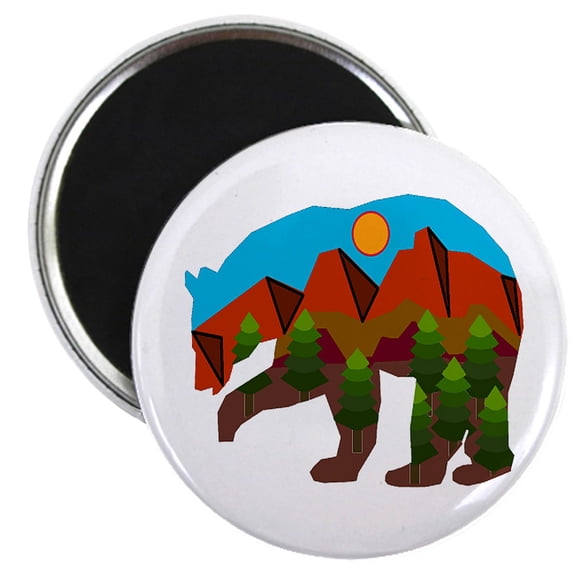 CafePress - BEAR Magnets - 2.25" Round Magnet, Refrigerator Magnet, Button Magnet Style