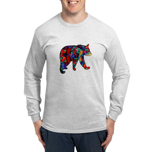 CafePress - BEAR PAINTED Long Sleeve T Shirt - Unisex Cotton Long Sleeve T-Shirt