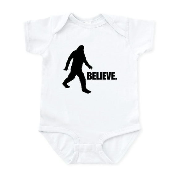 CafePress - BELIEVE IN BIGFOOT Infant Bodysuit - Baby Light Bodysuit, Size Newborn - 24 Months