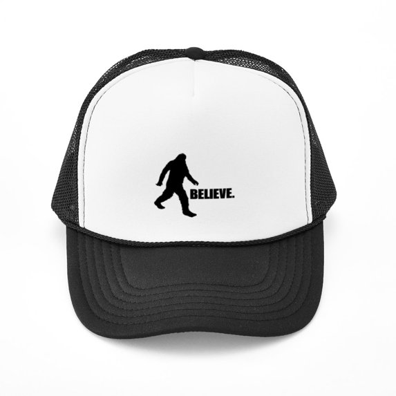 CafePress - BELIEVE IN BIGFOOT - Adjustable Unisex Printed Trucker Hat with Mesh Back