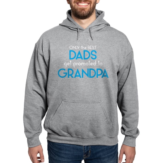 CafePress - BEST DADS GET PROMOTED TO GRANDPA Men's Hooded Swe - Pullover Hoodie, Hooded Sweatshirt