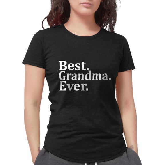 CafePress - BEST GRANDMA EVER Women's Deluxe T Shirt - Womens Tri-blend T-Shirt
