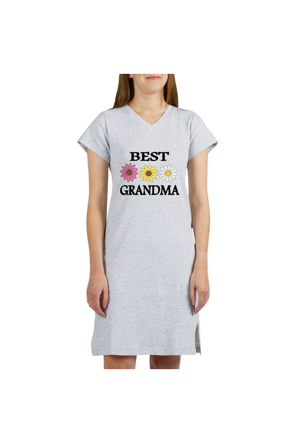 - BEST GRANDMA WITH FLOWERS - Women's Nightshirt