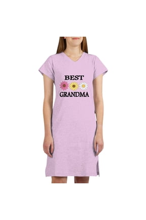 - BEST GRANDMA WITH FLOWERS - Women's Nightshirt