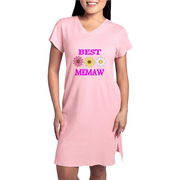 CafePress - BEST MEMAW WITH FLOWERS 2 - Women's Nightshirt