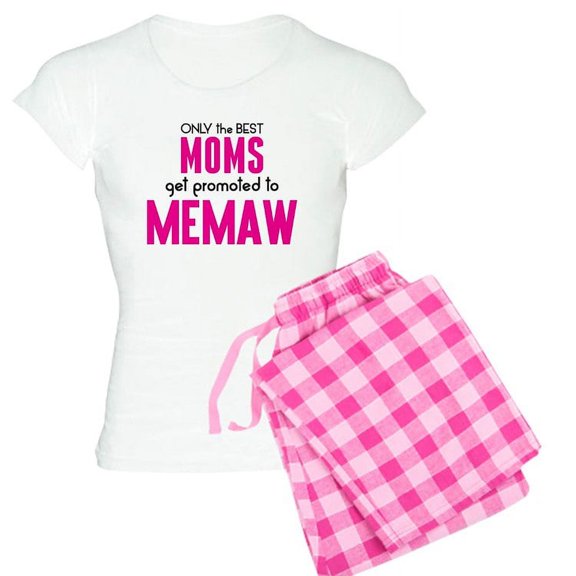 CafePress - BEST MOMS GET PROMOTED TO MEMAW Pajamas - Women's Light Pajamas