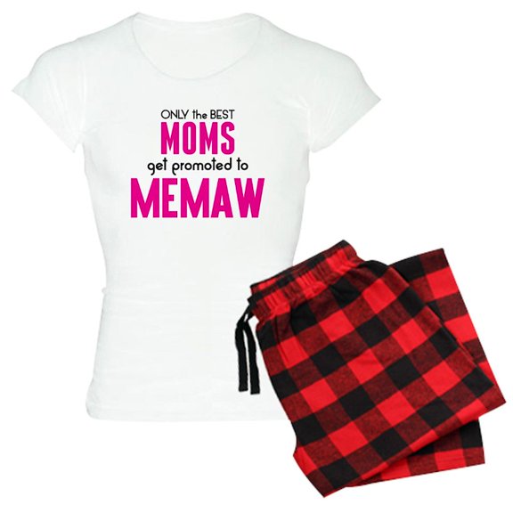 CafePress - BEST MOMS GET PROMOTED TO MEMAW Pajamas - Women's Light Pajamas