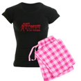 thumbnail image 1 of CafePress - BEWARE Zombie In The Morning! Pajamas - Women's Dark Pajamas, 1 of 4