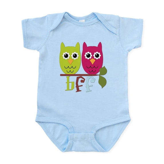 CafePress - BFF Best Friends Forever Owls Infant Bodysuit - Baby Light Bodysuit, Size Newborn - 24 Months