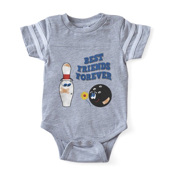 CafePress - BFF Bowling - Cute Infant Baby Football Bodysuit