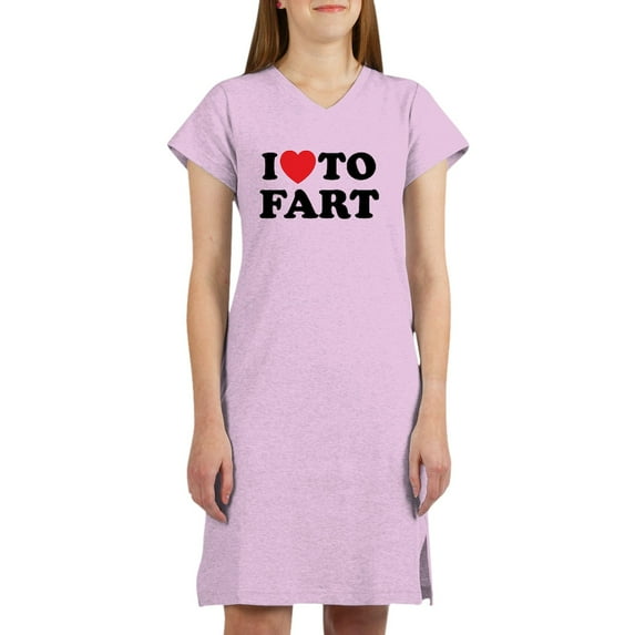 CafePress - BIG Happy Rainbows, I LOVE To FART Women's Nightsh - Women's Nightshirt