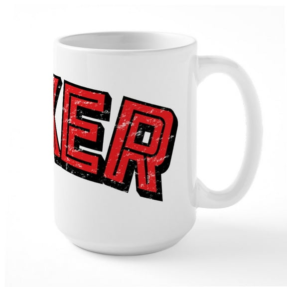 CafePress - BIKER Mugs - 15 oz Ceramic Large White Novelty Mug