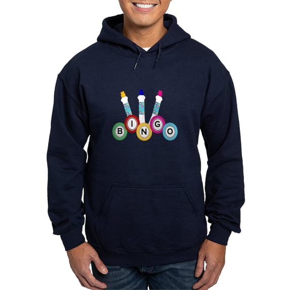 CafePress - BINGO WITH MARKERS Hoodie - Pullover Hoodie, Classic, Comfortable Hooded Sweatshirt