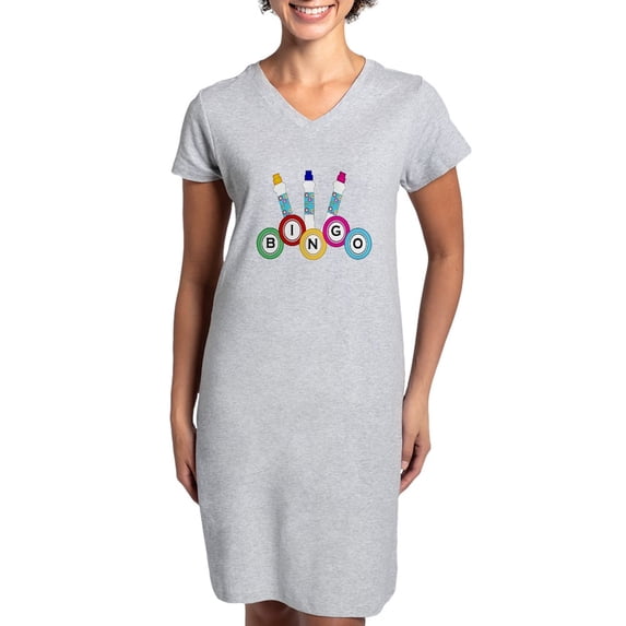CafePress - BINGO WITH MARKERS - Women's Nightshirt