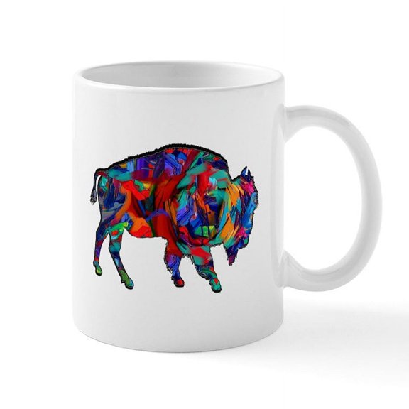 CafePress - BISON BLEND Mugs - 11 oz Ceramic Mug - Novelty Coffee Tea Cup