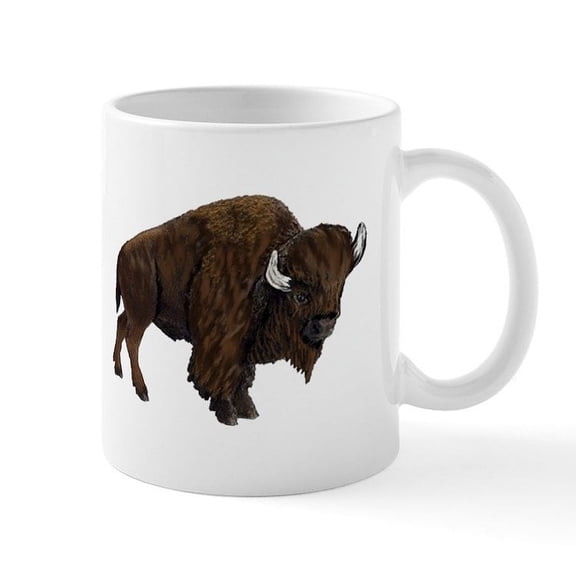CafePress - BISON Mugs - 11 oz Ceramic Mug - Novelty Coffee Tea Cup