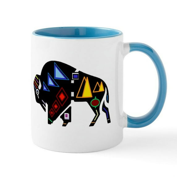 CafePress - BISON Mugs - 11 oz Ceramic Mug - Novelty Coffee Tea Cup