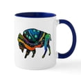thumbnail image 1 of CafePress - BISON VIBRANCE Mugs - 11 oz Ceramic Mug - Novelty Coffee Tea Cup, 1 of 4