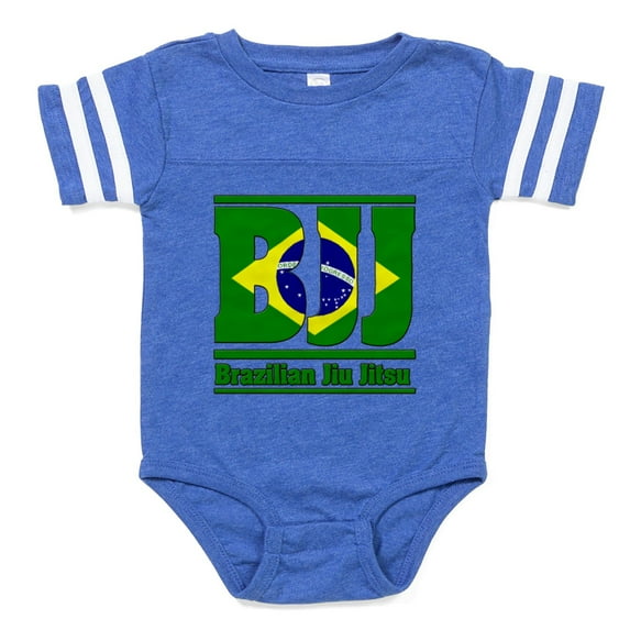 CafePress - BJJ_Flag4 - Cute Infant Baby Football Bodysuit