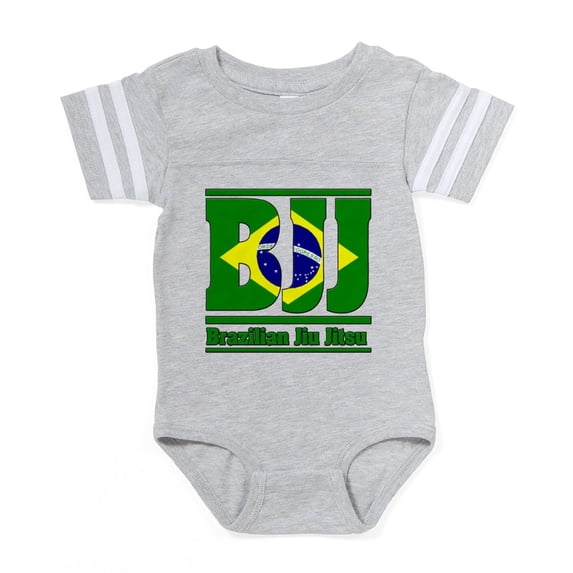 CafePress - BJJ_Flag4 - Cute Infant Baby Football Bodysuit