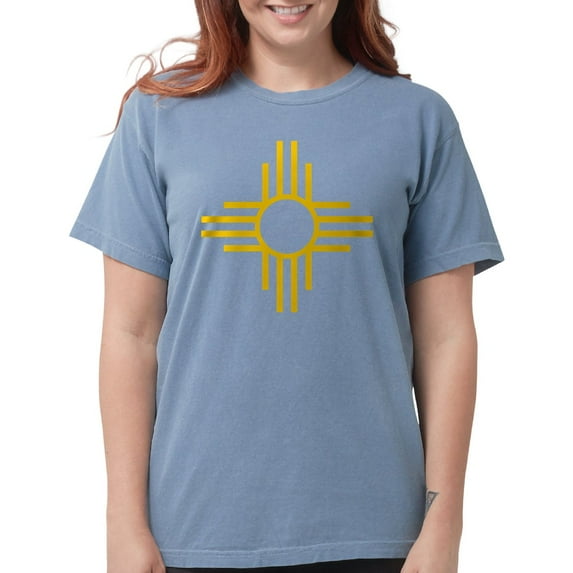 CafePress - BLACK_ZIA Women's Comfort Colors® T Shirt - Womens Comfort Colors® Shirt