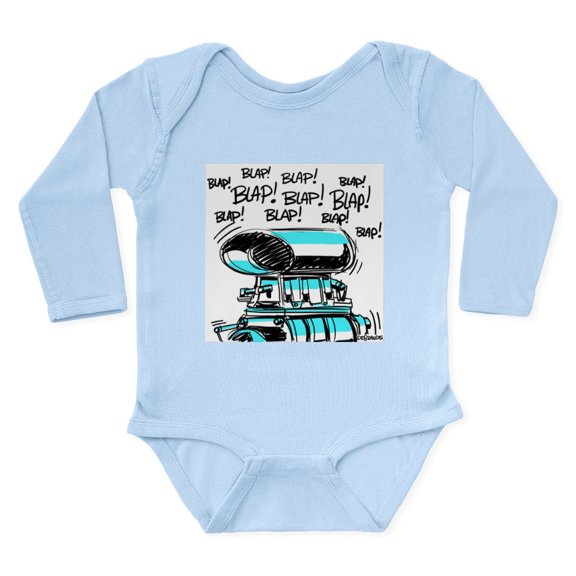 CafePress - BLAP BLAP BLAP Body Suit - Long Sleeve Cotton Baby Bodysuit