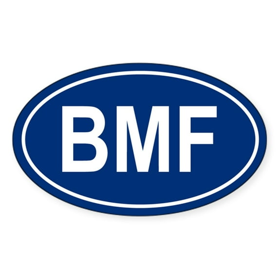 CafePress - BMF Oval Sticker - Sticker (Oval)
