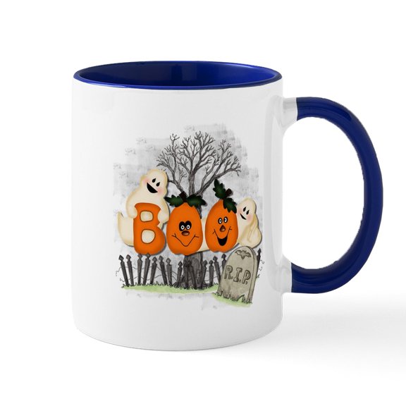 CafePress - BOO Mug - 11 oz Ceramic Mug - Novelty Coffee Tea Cup