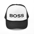 thumbnail image 1 of CafePress - BOSS - Adjustable Unisex Printed Trucker Hat with Mesh Back, 1 of 8