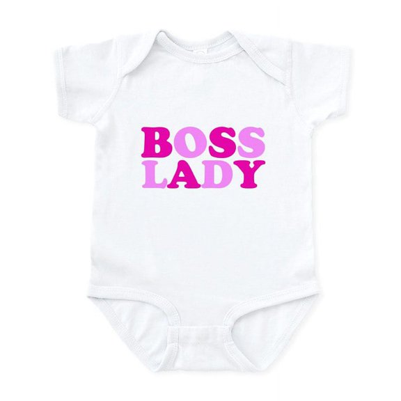 CafePress - BOSS LADY Pink Infant Bodysuit - Baby Light Bodysuit, Size Newborn - 24 Months