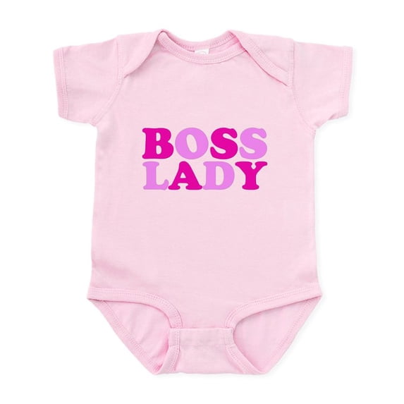 CafePress - BOSS LADY Pink Infant Bodysuit - Baby Light Bodysuit, Size Newborn - 24 Months
