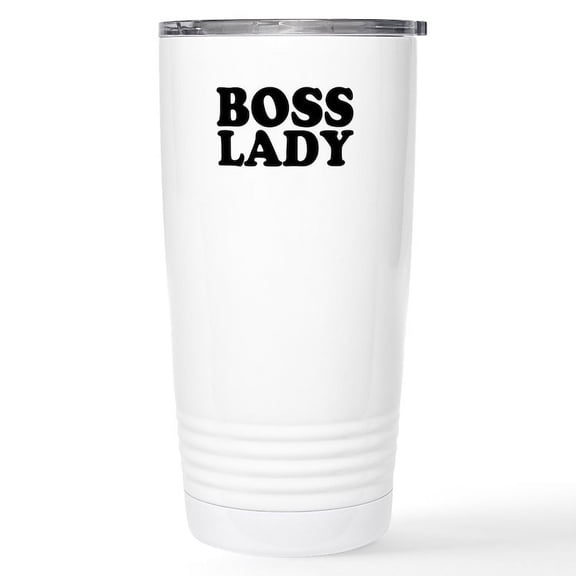 CafePress - BOSS LADY Stainless Steel Travel Mug - Insulated Stainless Steel Travel Tumbler 20 oz.