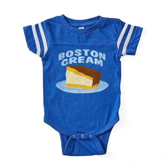 CafePress - BOSTON CREAM - Cute Infant Baby Football Bodysuit