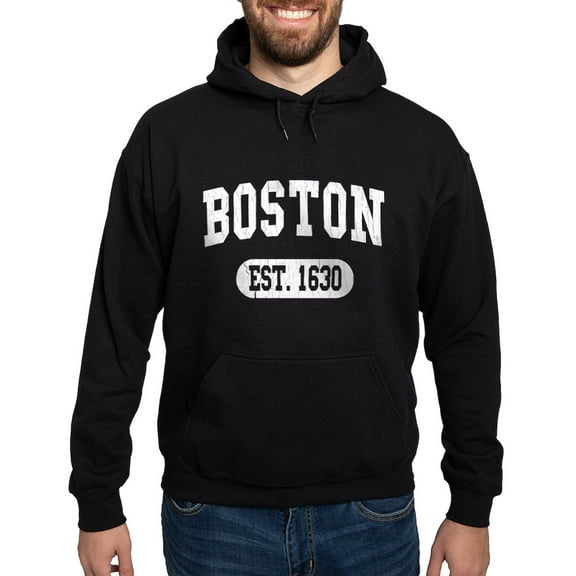 CafePress - BOSTON Est. 1630 Hoodie - Pullover Hoodie, Classic, Comfortable Hooded Sweatshirt