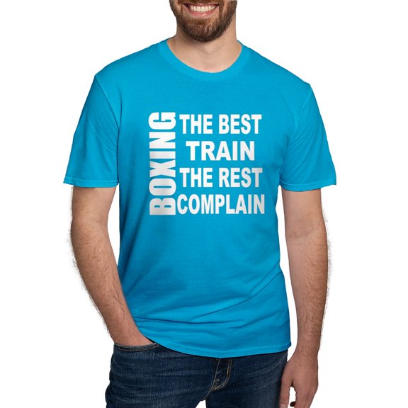 CafePress - BOXING BEST TRAIN REST COMPLAIN Men's Classic T Sh - Men's Fitted T-Shirt