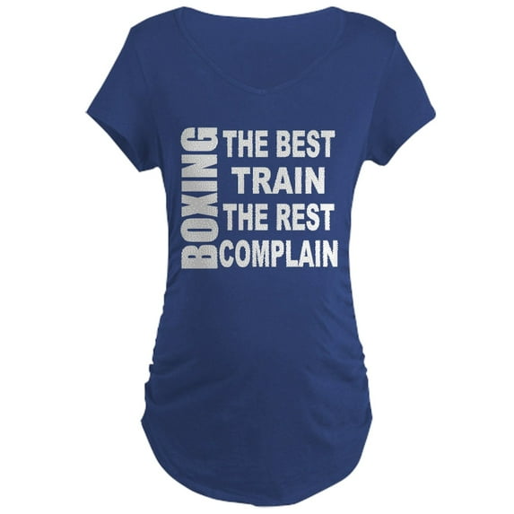 CafePress - BOXING THE BEST TRAIN THE R Maternity Dark T Shirt - Maternity Dark T-Shirt