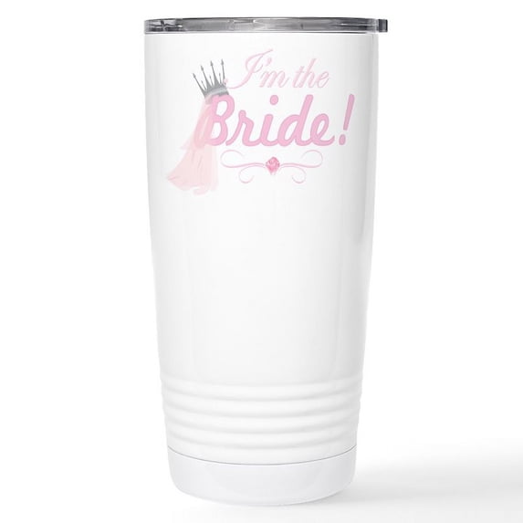 CafePress - BRIDE1 Stainless Steel Travel Mug - Insulated Stainless Steel Travel Tumbler 20 oz.