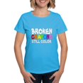 thumbnail image 1 of CafePress - BROKEN CRAYONS STILL COLOR T Shirt - Women's Traditional Fit Dark T-Shirt, 1 of 4