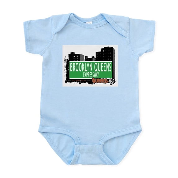 CafePress - BROOKLYN QUEENS EXPRESSWAY, QUEENS, NYC Infant Bod - Baby Light Bodysuit, Size Newborn - 24 Months