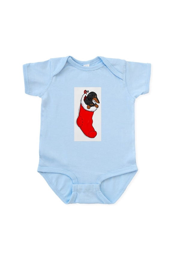 - BT Dachshund Stocking Infant Bodysuit - Baby Light Bodysuit, Size Newborn - 24 Months
