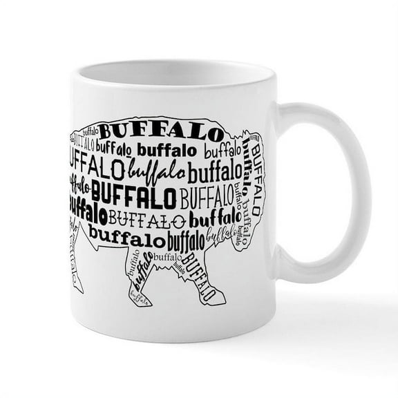 CafePress - BUFFALO - 11 oz Ceramic Mug - Novelty Coffee Tea Cup