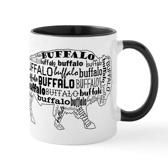 CafePress - BUFFALO - 11 oz Ceramic Mug - Novelty Coffee Tea Cup