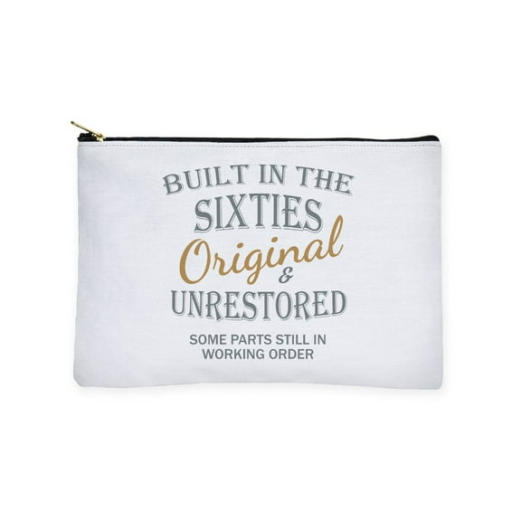 CafePress - BUILT IN THE SIXTIES - Zipper Makeup Pouch, 8.5"x6"