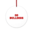 thumbnail image 1 of CafePress - BULLDOGS Fre Red -  Round Wood Ornament 4", 1 of 2